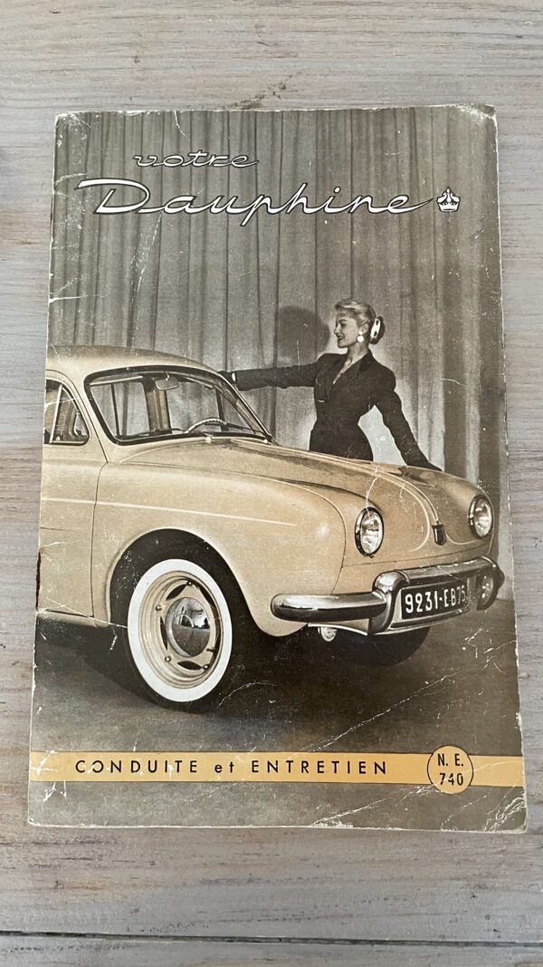 Dauphine-Renault 1956 - Notice d’entretien NE 740