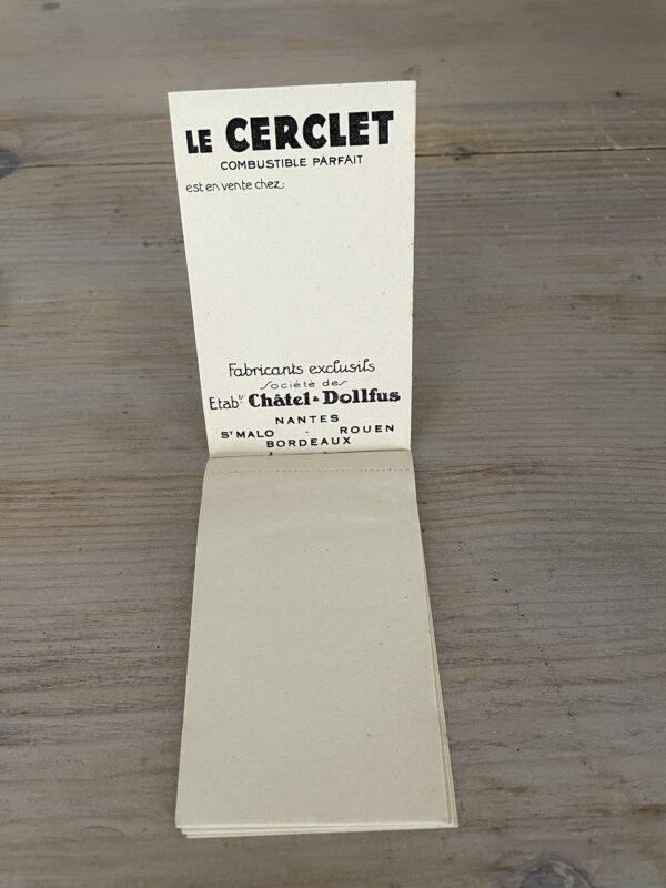 Cerclet - Ancien calepin publicitaire charbon Cerclet -