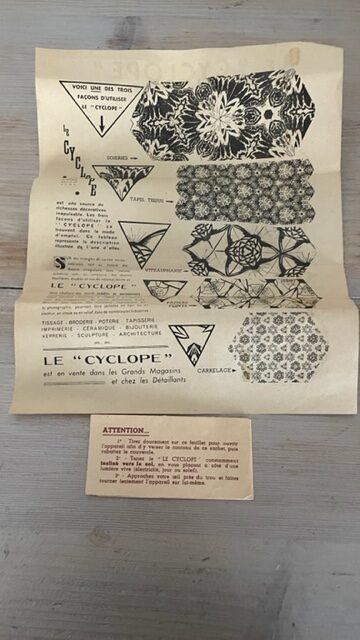 "Le Cyclope décorateur" Kaléidoscope - 1946 -