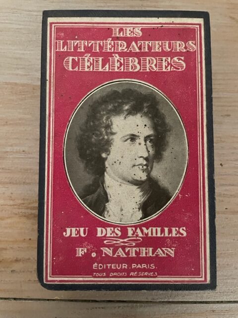 "Les Littérateurs célèbres" - Jeu des familles - Années 1950 - Nathan -