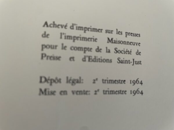 Le journal d'un suspect sous la Vème République - Edition originale numérotée (LXXII) - 1964 -