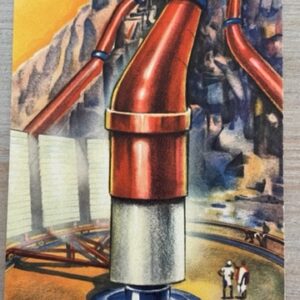 Ancienne publicité Byrrh - 24 regards sur l'avenir - N°19. Production de vapeur par "miroirs ardents"