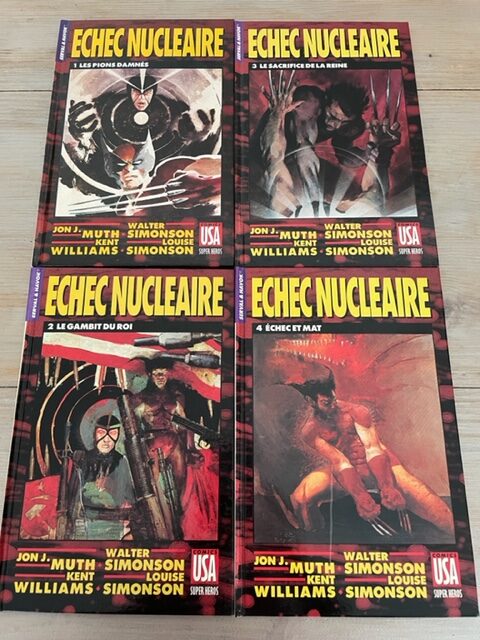 Echec nucléaire - Serval & Havok - Super Héros - 4 tomes - 1990 - Comics USA