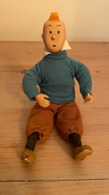 Ancienne figurine Tintin - corps articulé - années 80 -