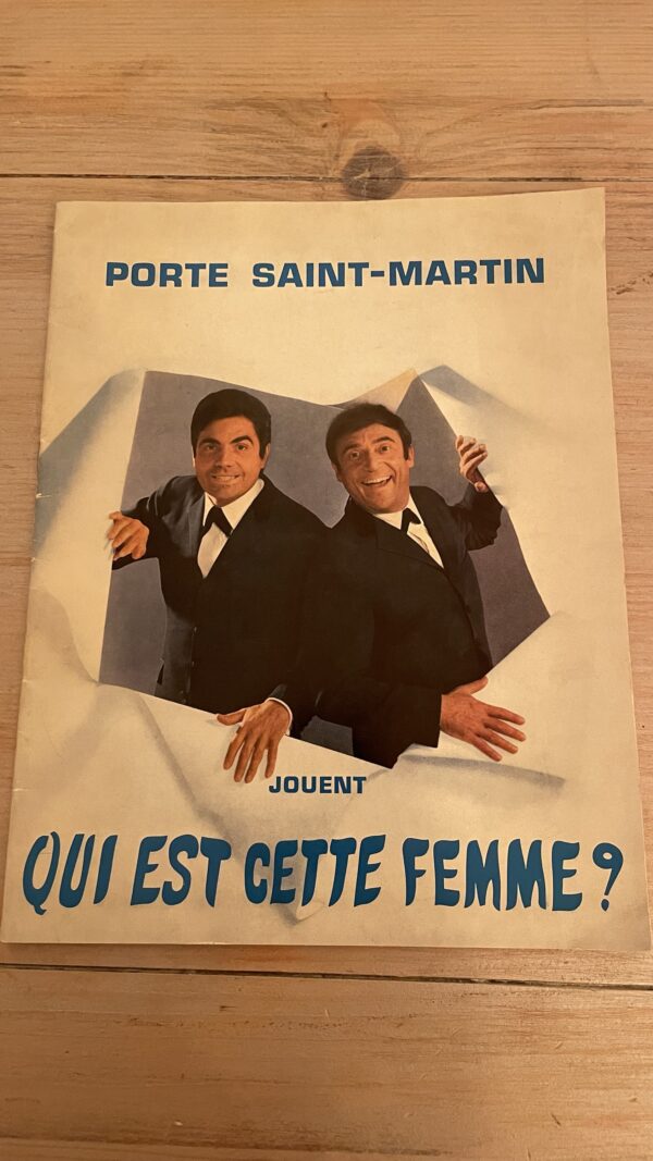 Chouette… du Théâtre - Roger Pierre & Jean-Marc Thibault - Programme saison 1968-1969 - QUI EST CETTE FEMME ?