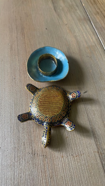 Tortue en cloisonné