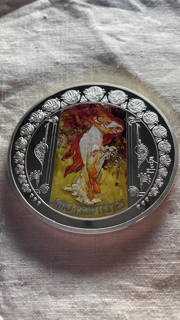 Médaille Mucha - Les quatre saisons - Printemps - 2014 -