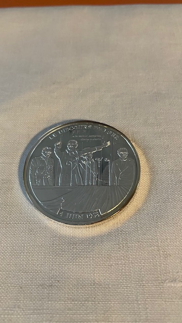 Médaille - Le discours d'Alger - 4 juin 1958 - Trésor du patrimoine français -