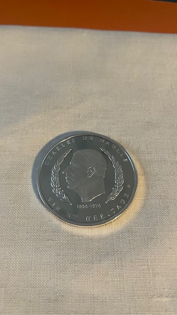 Médaille - Le discours d'Alger - 4 juin 1958 - Trésor du patrimoine français -