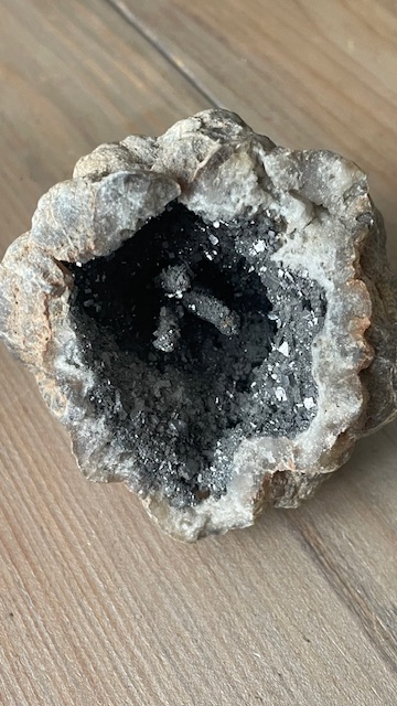 Géode brute de calcite en agate de quartz