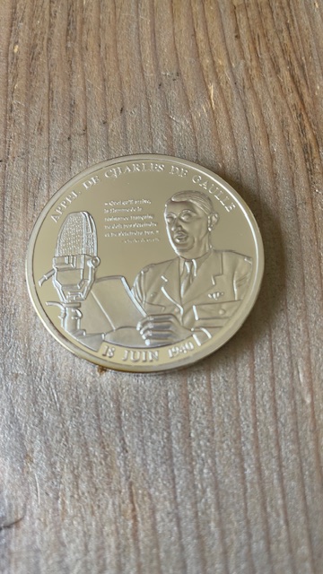 Médaille - Charles de Gaulle - Appel du 18 juin 1940 - Guerre mondiale 1939-1945 -