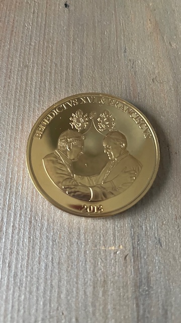Médaille Vatican - Benoît XVI et François - 2013 -