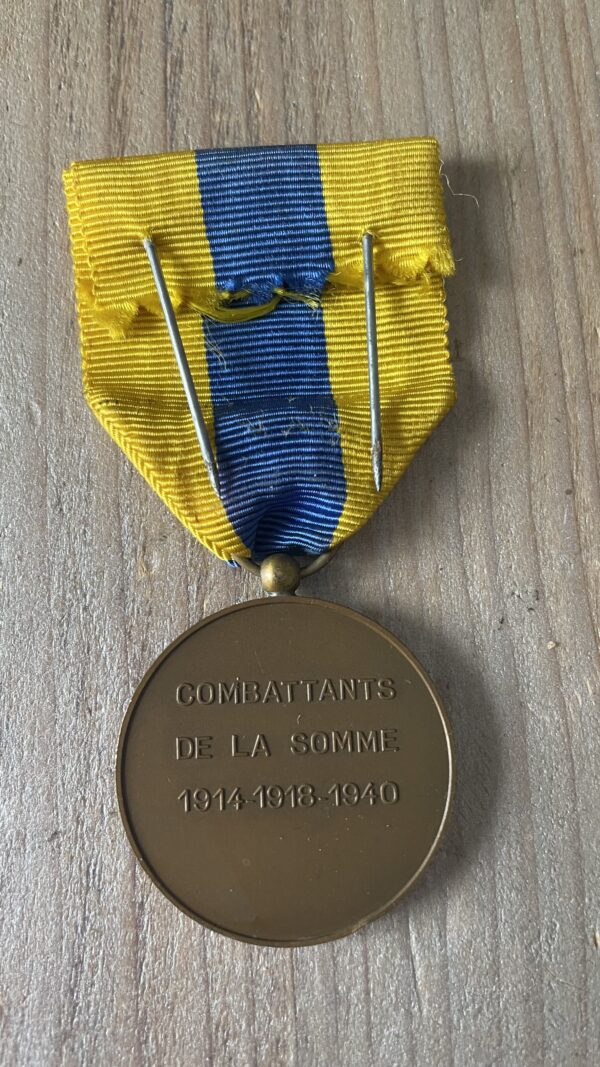 Médaille de la Somme - 1914/1918 & 1940 - "Ceux de la Somme"