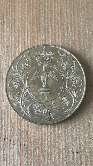 Pièce de 25 pence - Grande-Bretagne - Jubilé d'argent de la Reine Elisabeth II